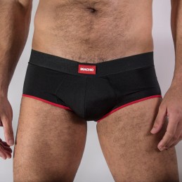 MACHO - MS24R CALZONCILLO BRIEF DARK ROJO L