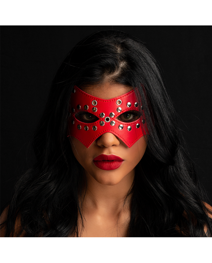 Antifaz Studded Red