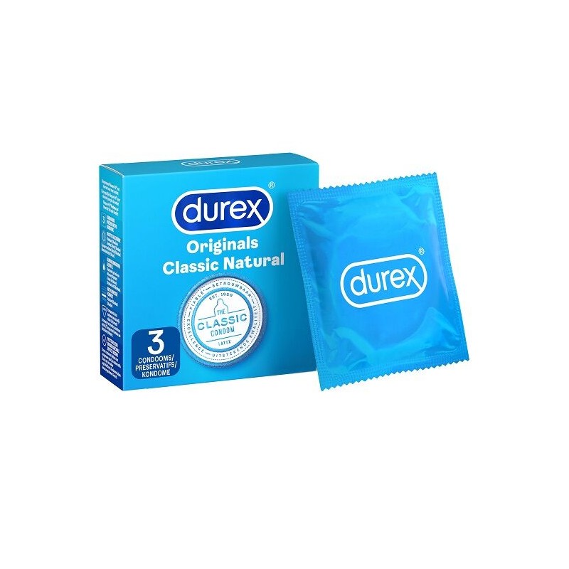 DUREX - NATURAL CLASSIC 3 UNIDADES