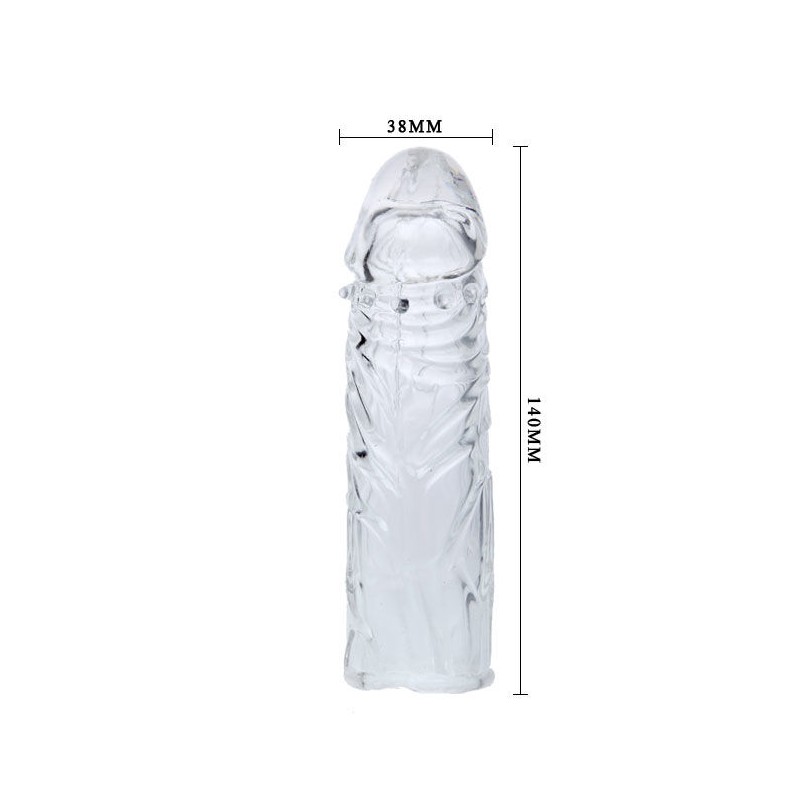 BAILE - FUNDA LILA PARA EL PENE EN SILICONA ADAPTABLE 13 CM