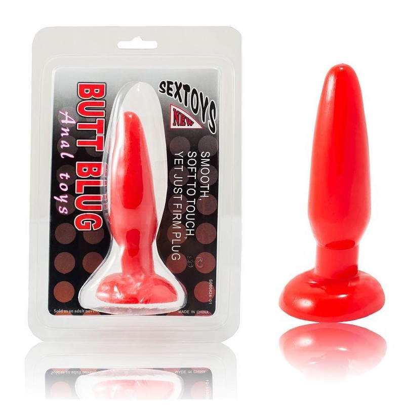 BAILE - PLUG ANAL PEQUEÑO ROJO 15 CM