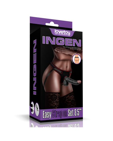 Arnés Imgen Easy Strapon Set 8.5'' Black