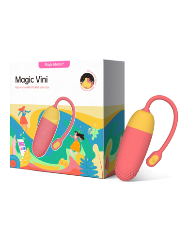 Huevo Vibrador Magic Vini Naranja Controlado por APP Global