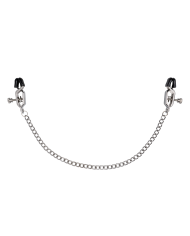 Pinzas para Pezones Graduable Cadena Silver