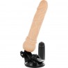 BASECOCK - VIBRADOR REALISTICO CONTROL REMOTO NATURAL 19.5 CM -O- 4 CM