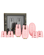 Pinzas Para Pezones y Clitoris de Lujo Nave Coral Pink Controlado por APP Global by ZALO