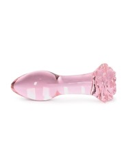 Plug Anal Clear Rose Glass