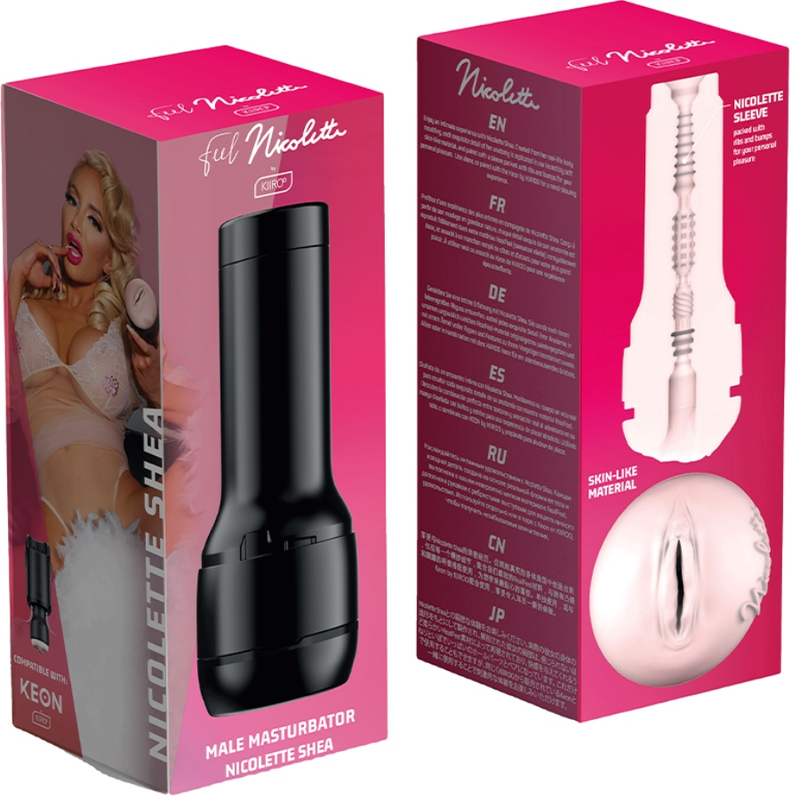 KIIROO - KEON + FEEL NICOLETTE SHEA STROKER + LUBRICANTE AQUA QUALITY 50 ML