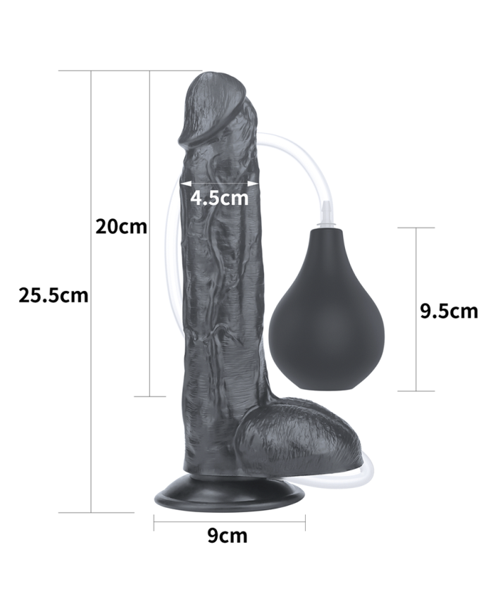 Dildo Squirt Extreme 10'' Black