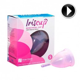 IRISCUP - COPA MESTRUAL ROSA PEQUEÑA + BOLSA ESTERILIZADORA GRATIS