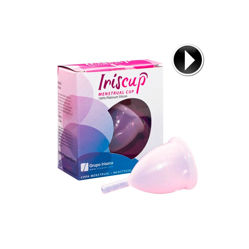 IRISCUP - COPA MESTRUAL ROSA GRANDE + BOLSA ESTERILIZADORA GRATIS