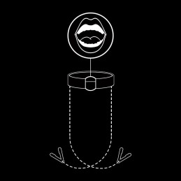 FETISH SUBMISSIVE - ANILLA MORDAZA CON PINZAS PARA PEZONES