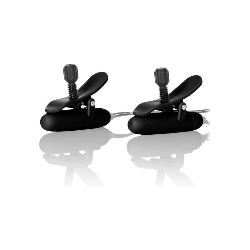 CALEXOTICS - PINZAS CON VIBRACIÓN NEGRO