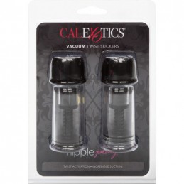 CALEXOTICS - VACCUM TWIST SUCCIONADORES PEZONES NEGRO