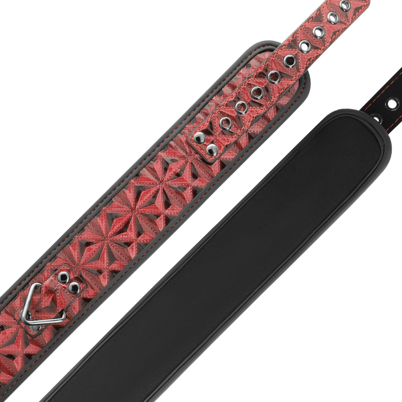 BEGME - RED EDITION COLLAR CUERO VEGANO CON FORRO DE NEOPRENO