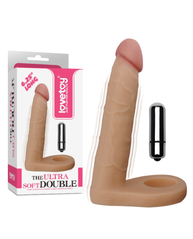 Dildo Vibrating 6.25" The Ultra Soft Double
