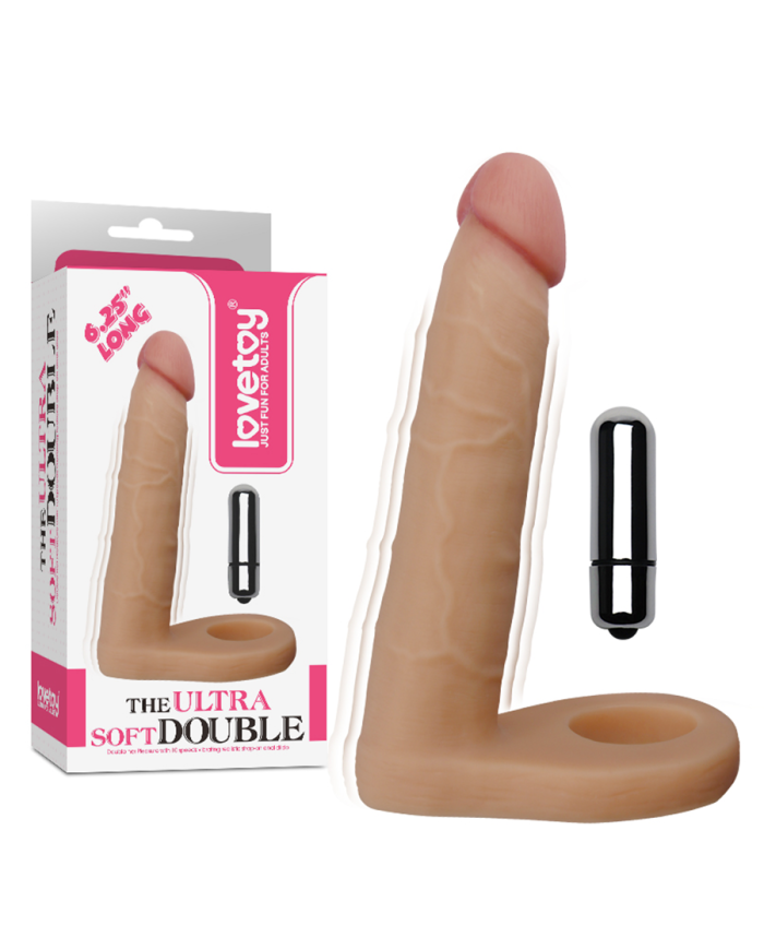 Dildo Vibrating 6.25" The Ultra Soft Double