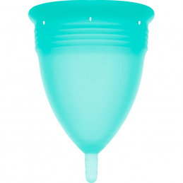 STERCUP - COPA MENSTRUAL FDA SILICONA AQUAMARINA - TALLA L