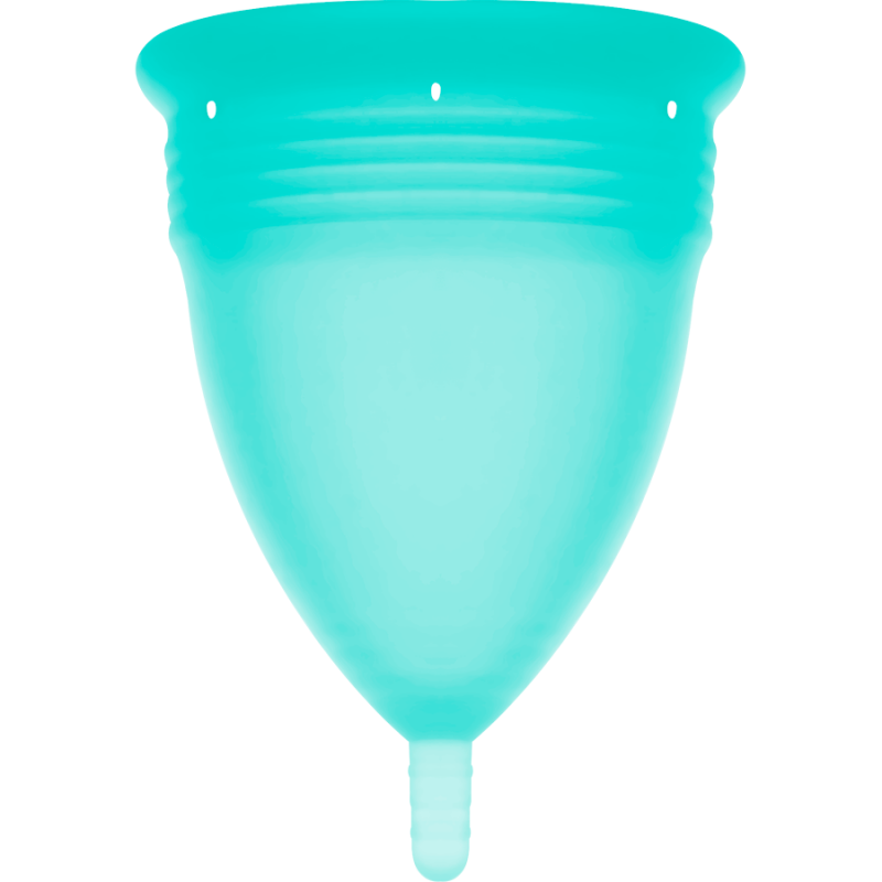 STERCUP - COPA MENSTRUAL FDA SILICONA AQUAMARINA - TALLA L