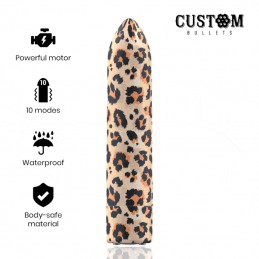 CUSTOM BULLETS - BALA RECARGABLE LEOPARD 10 INTENSIDADES