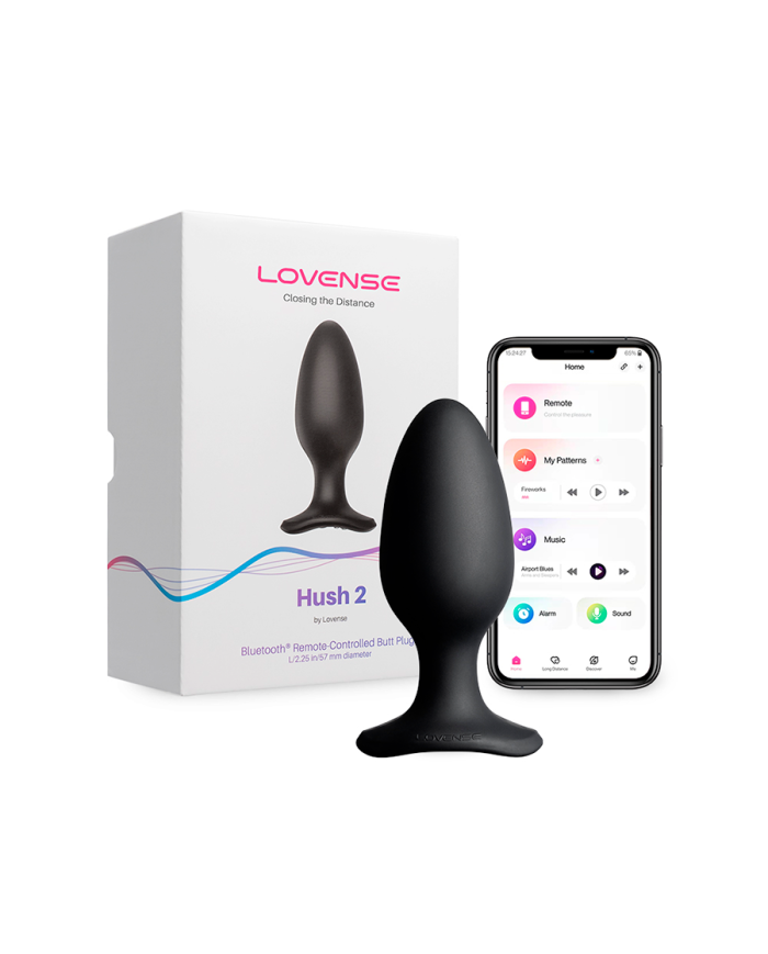 Plug Anal Vibrador Hush 2 (2.25 Pulgadas) Controlado por APP Global by Lovense Plug Anal Vibrador Hush 2 (2.25 Pulgadas) Controlado por APP Global by Lovense