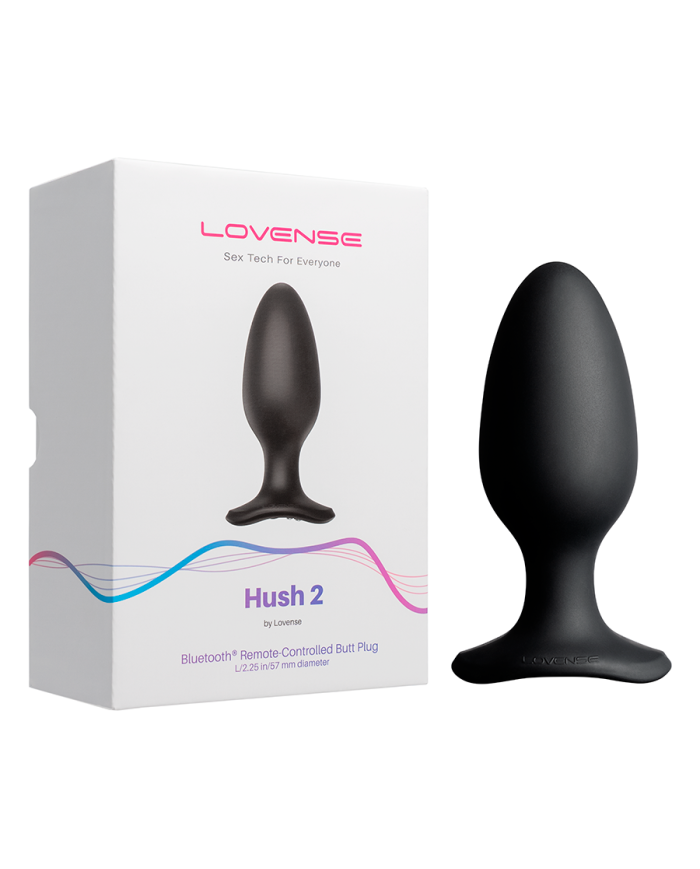 Plug Anal Vibrador Hush 2 (2.25 Pulgadas) Controlado por APP Global by Lovense Plug Anal Vibrador Hush 2 (2.25 Pulgadas) Controlado por APP Global by Lovense