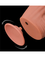12'' King Sized Sliding Skin Dual Layer Dong