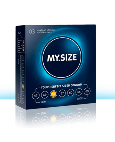 Condón Mysize 53 milímetros x 3 Unidades