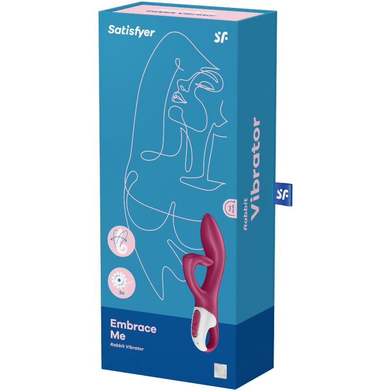 SATISFYER - EMBRACE ME VIBRADOR PUNTO G ROJO