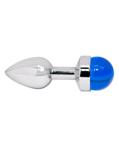 Plug Anal Ball Gema Azul Talla S