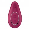 SATISFYER - DIPPING DELIGHT VIBRADOR LAY-ON ROJO