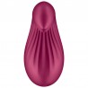 SATISFYER - DIPPING DELIGHT VIBRADOR LAY-ON ROJO