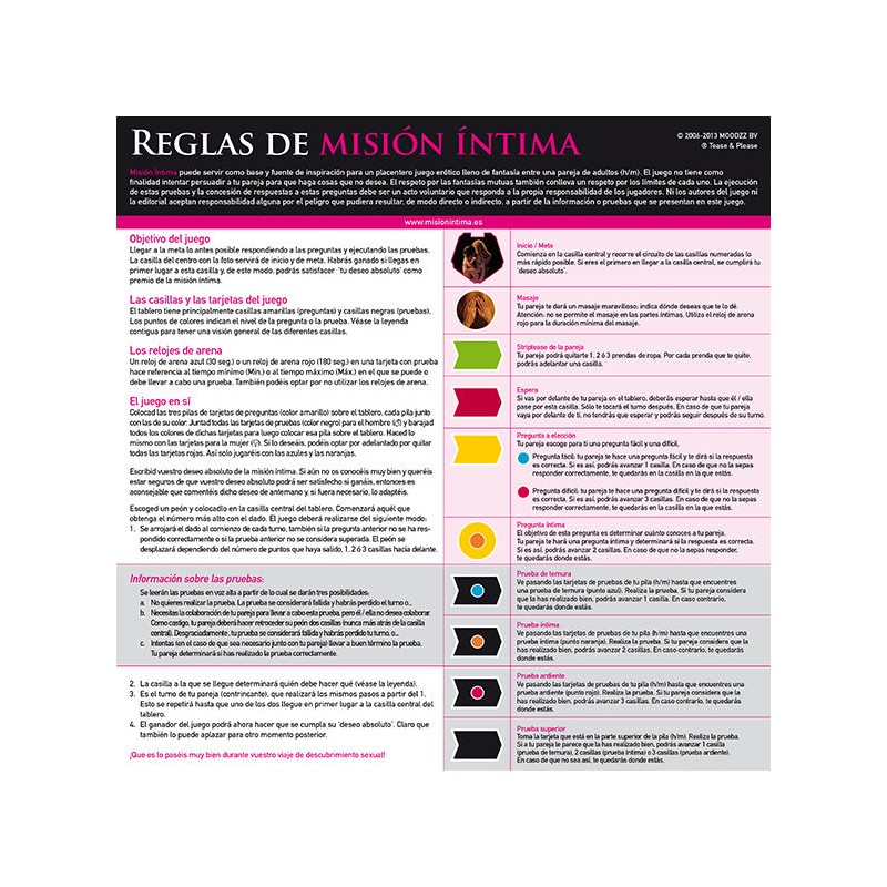 TEASE & PLEASE - MISION INTIMA EDICION ORIGINAL