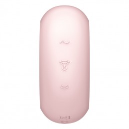 SATISFYER - PRO TO GO 3 ESTIMULADOR Y VIBRADOR DOBLE ROSA