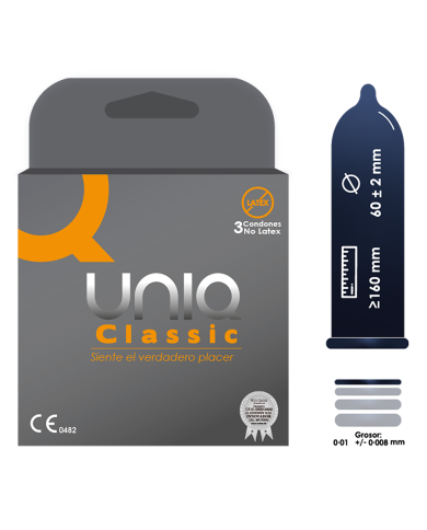 Condón Classic Uniq x 3 Unidades