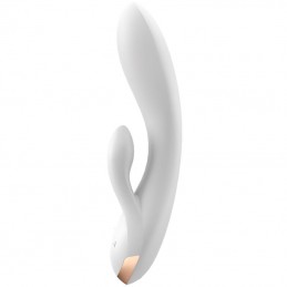 SATISFYER - DOUBLE FLEX VIBRADOR APP BLANCO