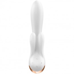 SATISFYER - DOUBLE FLEX VIBRADOR APP BLANCO