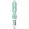 SATISFYER - AIR PUMP BUNNY 5+ VIBRADOR RABBIT INFLABLE APP VERDE