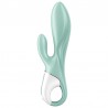 SATISFYER - AIR PUMP BUNNY 5+ VIBRADOR RABBIT INFLABLE APP VERDE