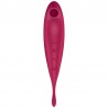 SATISFYER - TWIRLING PRO+ ESTIMULADOR Y VIBRADOR APP ROJO