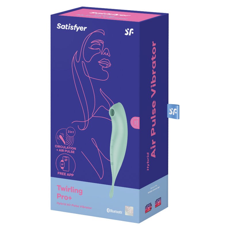 SATISFYER - TWIRLING PRO+ ESTIMULADOR Y VIBRADOR APP VERDE