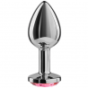 SECRETPLAY - PLUG ANAL ALUMINIO TRANSPARENTE 7 CM