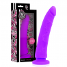 DELTA CLUB - TOYS ARNES + DILDO LILA SILICONA MEDICA 20 CM -O- 4 CM