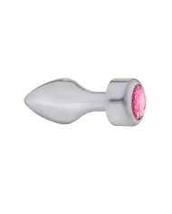Plug Anal Pequeño Gema Rosa