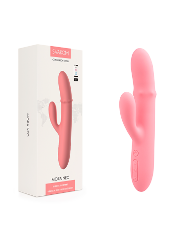 Vibrador Dobe Estimulación Mora NEO Peach Pink Controlado por APP Global By Svakom