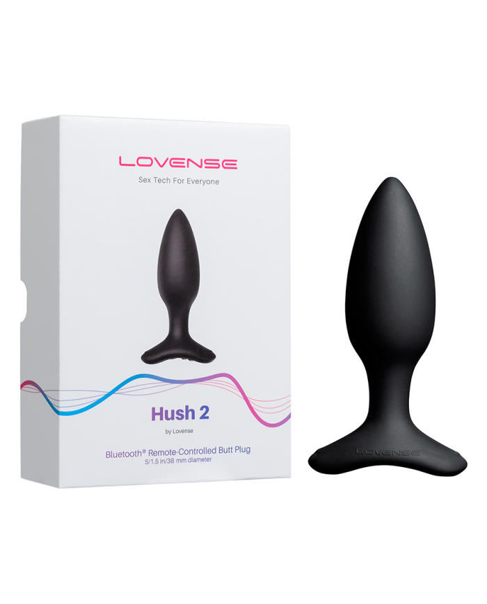 Plug Anal Vibrador Hush 2 (1.5 pulgadas) Controlado por APP Global by Lovense