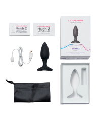 Plug Anal Vibrador Hush 2 (1.5 pulgadas) Controlado por APP Global by Lovense