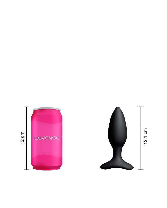 Plug Anal Vibrador Hush 2 (1.5 pulgadas) Controlado por APP Global by Lovense