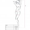 PASSION - WOMAN BS016 BODYSTOCKING ROJO TALLA UNICA