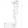 PASSION - WOMAN BS017 BODYSTOCKING NEGRO TALLA UNICA
